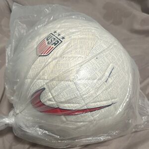 Nike USA White Soccer Ball with Red and Blue Accents